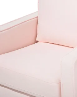 Beliani Nojatuoli Kankainen Vaaleanpunainen Vind Fashion