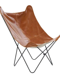 Beliani Nojatuoli Keinonahka Kullanruskea Nybro Sale