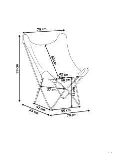 Beliani Nojatuoli Keinonahka Kullanruskea Nybro Sale