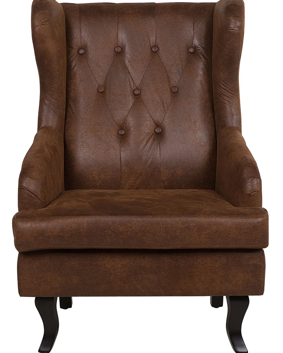 Beliani Nojatuoli Keinonahka Ruskea Alta Store