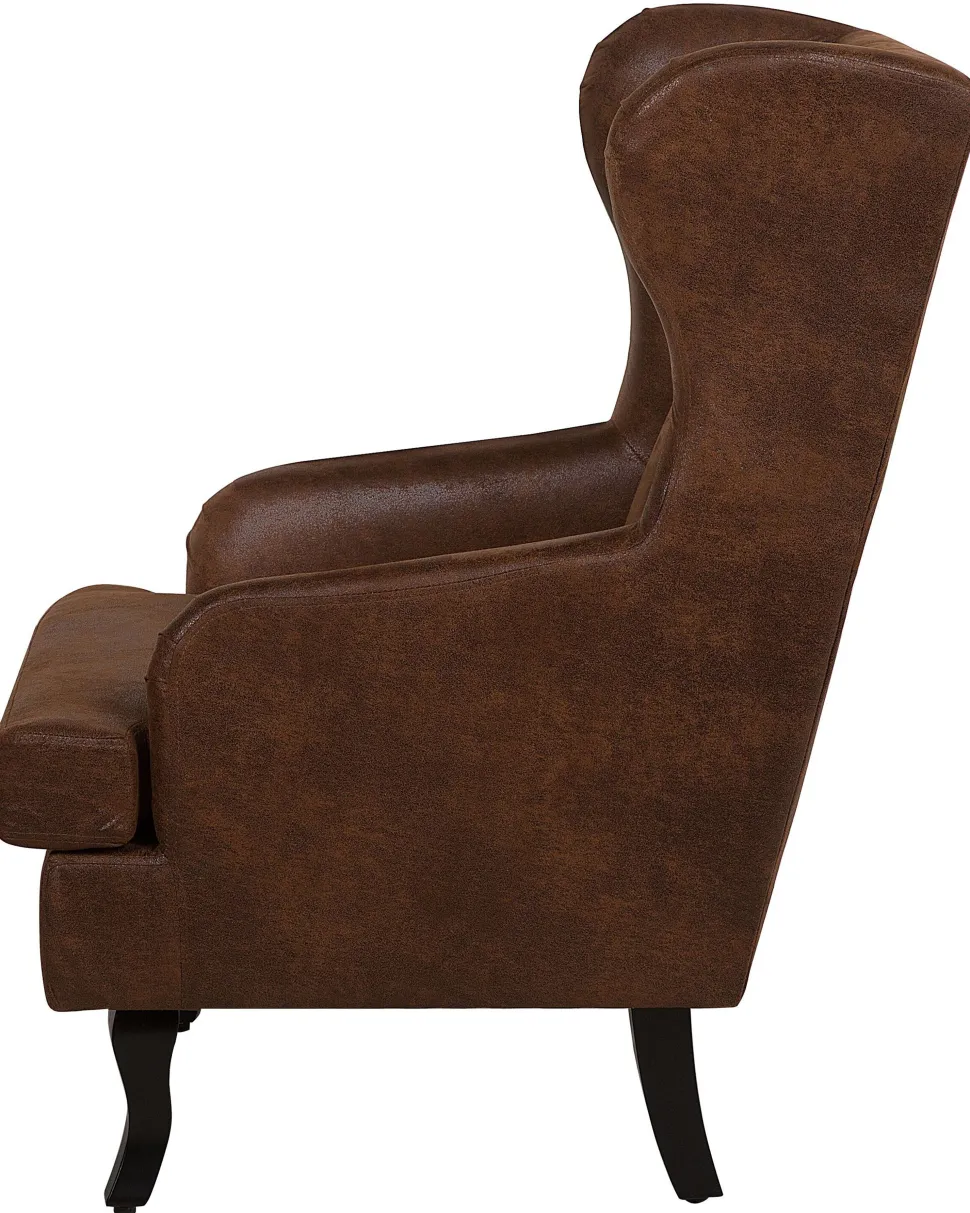 Beliani Nojatuoli Keinonahka Ruskea Alta Store