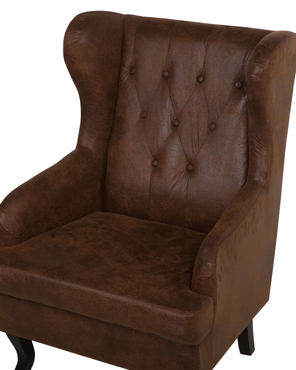 Beliani Nojatuoli Keinonahka Ruskea Alta Store