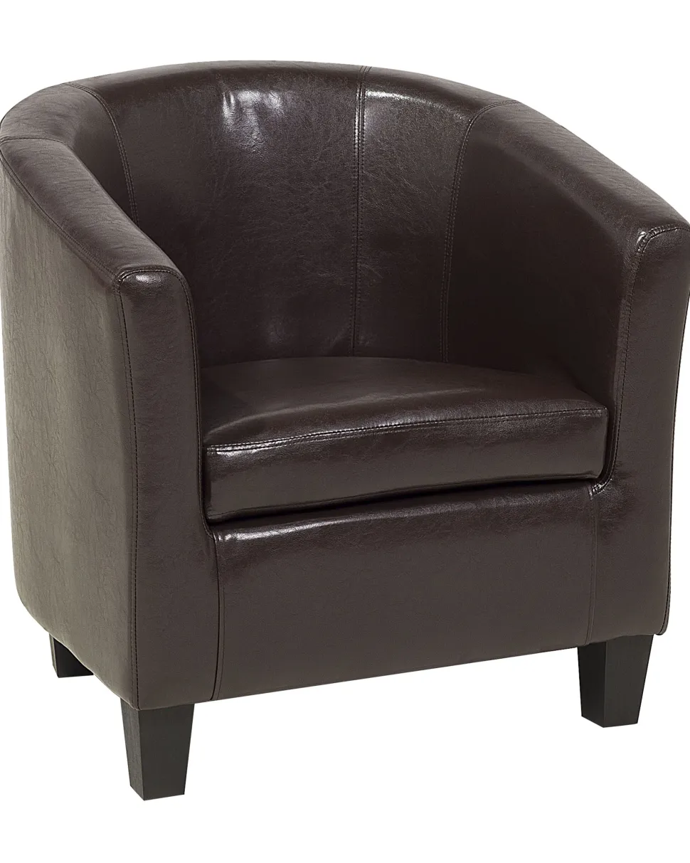 Beliani Nojatuoli Keinonahka Ruskea Borwick Fashion