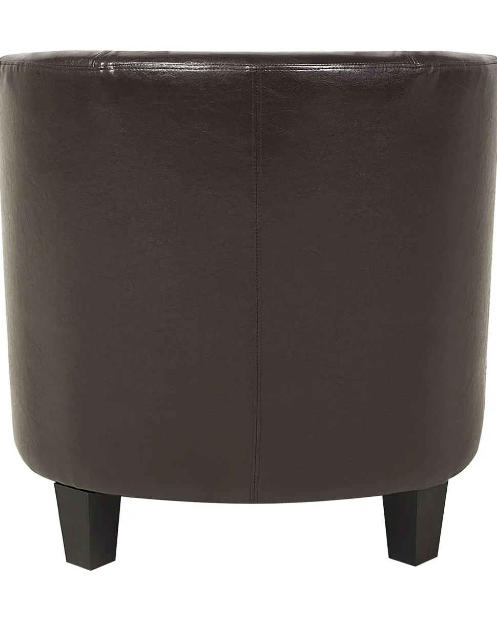 Beliani Nojatuoli Keinonahka Ruskea Borwick Fashion