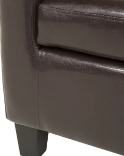 Beliani Nojatuoli Keinonahka Ruskea Borwick Fashion