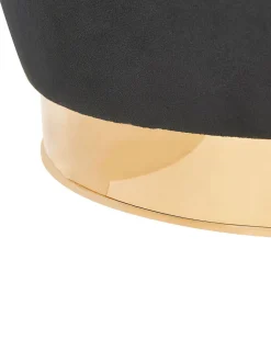 Beliani Nojatuoli Musta Sametti Alby Discount