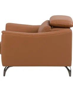 Beliani Nojatuoli Nahkainen Ruskea Narwik Shop