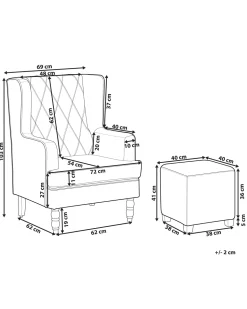 Beliani Nojatuoli Rahilla Kukkakuviollinen Musta Sandset Best Sale