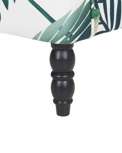 Beliani Nojatuoli Rahilla Lehtikuviollinen Vihrea Sandset Online