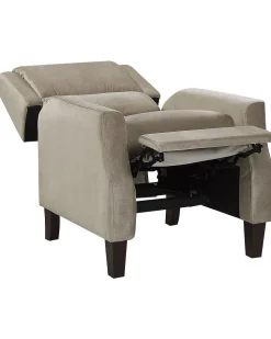 Beliani Nojatuoli Ruskeanharmaa Sametti Egersund Online