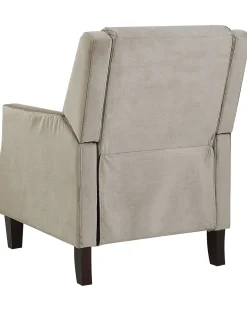 Beliani Nojatuoli Ruskeanharmaa Sametti Egersund Online