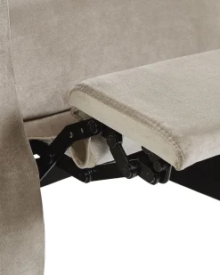 Beliani Nojatuoli Ruskeanharmaa Sametti Egersund Online