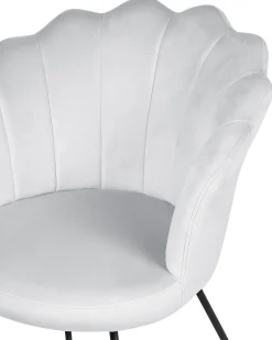 Beliani Nojatuoli Sametti Harmaa Lovelock Discount