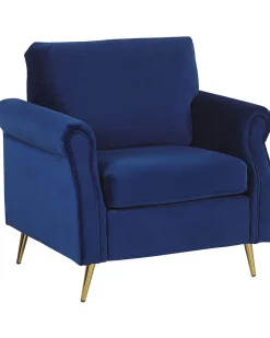 Beliani Nojatuoli Sametti Laivastonsininen Vietas New