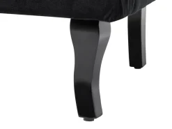 Beliani Nojatuoli Sametti Musta Alta Store