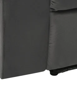 Beliani Nojatuoli Sametti Sahkosaadettava Tummanharmaa Bergen Shop