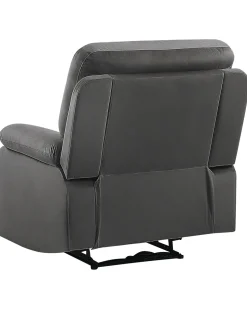 Beliani Nojatuoli Sametti Sahkosaadettava Tummanharmaa Bergen Shop