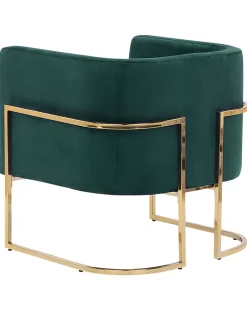 Beliani Nojatuoli Sametti Tummanvihrea Sirkka Cheap