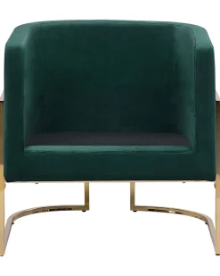 Beliani Nojatuoli Sametti Tummanvihrea Sirkka Cheap