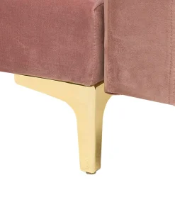 Beliani Nojatuoli Sametti Vaaleanpunainen Aberdeen Hot