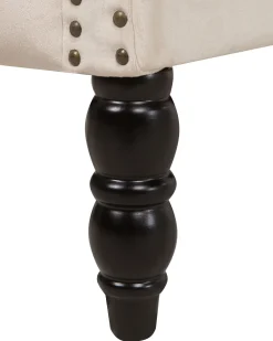 Beliani Nojatuoli Samettinen Beige Svedala Store