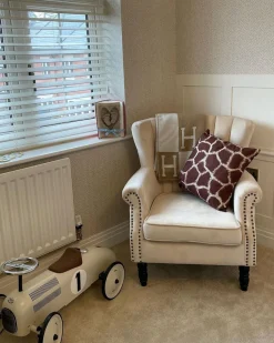 Beliani Nojatuoli Samettinen Beige Svedala Store