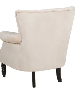 Beliani Nojatuoli Samettinen Beige Svedala Store