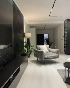 Beliani Nojatuoli Samettinen Harmaa Vinterbro Best