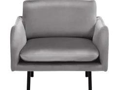 Beliani Nojatuoli Samettinen Harmaa Vinterbro Best