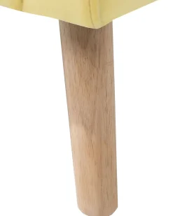 Beliani Nojatuoli Samettinen Keltainen Oneida New