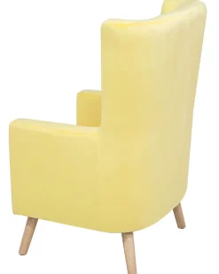 Beliani Nojatuoli Samettinen Keltainen Oneida New