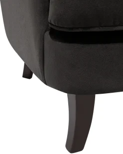 Beliani Nojatuoli Samettinen Musta Viborg Ii Cheap