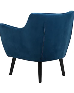 Beliani Nojatuoli Samettinen Sininen Drammen New