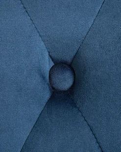 Beliani Nojatuoli Samettinen Sininen Harstad Flash Sale