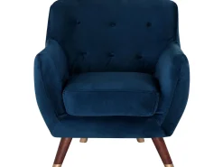 Beliani Nojatuoli Samettinen Sininen Bodo Online