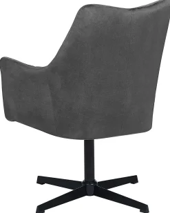 Beliani Nojatuoli Samettinen Tummanharmaa Vaksala Outlet