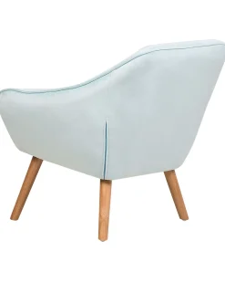 Beliani Nojatuoli Samettinen Vaaleansininen Karis Best Sale