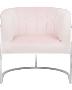 Beliani Nojatuoli Samettinen Vaaleanpunainen Larvik New