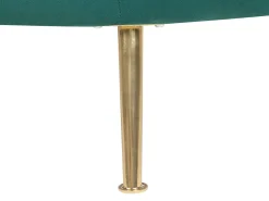 Beliani Nojatuoli Samettinen Vihrea Langa New