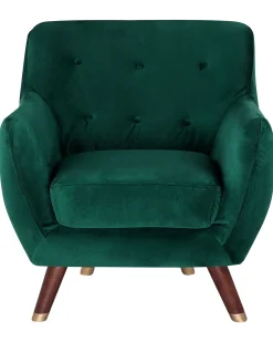 Beliani Nojatuoli Samettinen Vihrea Bodo Outlet