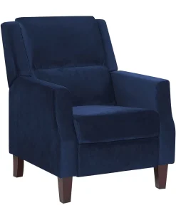 Beliani Nojatuoli Sininen Sametti Egersund Shop