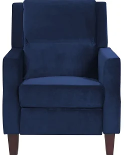 Beliani Nojatuoli Sininen Sametti Egersund Shop