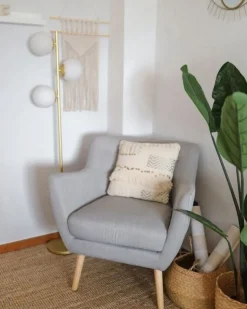 Beliani Nojatuoli Vaaleanharmaa Drammen Fashion