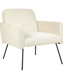 Beliani Nojatuoli Vakosametti Kermanvalkoinen Narken Online