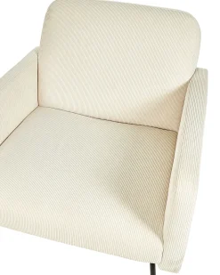 Beliani Nojatuoli Vakosametti Kermanvalkoinen Narken Online