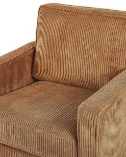 Beliani Nojatuoli Vakosamettinen Ruskea Vind Best Sale