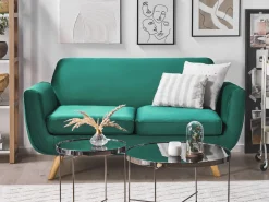 Beliani Paallinen 2-Istuttavaan Sohvaan Vihrea Bernes Best