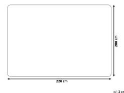 Beliani Paivapeitto Vaaleanruskea 200 X 220 Cm Delice Store