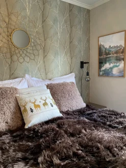 Beliani Paivapeitto Vaaleanruskea 200 X 220 Cm Delice Store