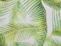 Beliani Palmunlehtikuviollinen Vaihtokangas Puutarhatuoliin 2 Kpl Cine Flash Sale